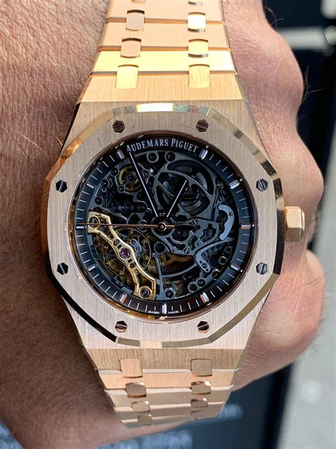 audemars piguet skeleton gold|audemars piguet 41mm skeleton.